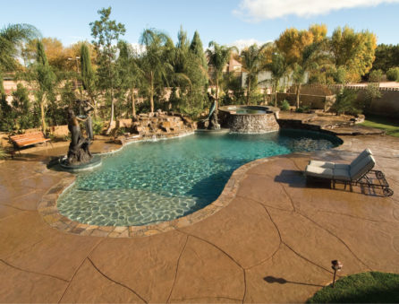 A Mixed Landscaping Idea That Looks Great For Your Pool